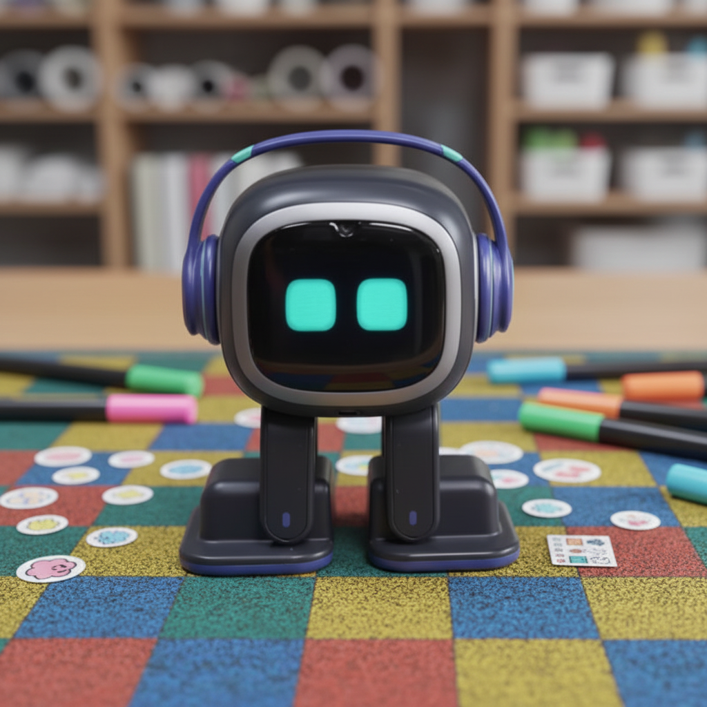 Interactive AI Desktop Pet Futuristic Robot