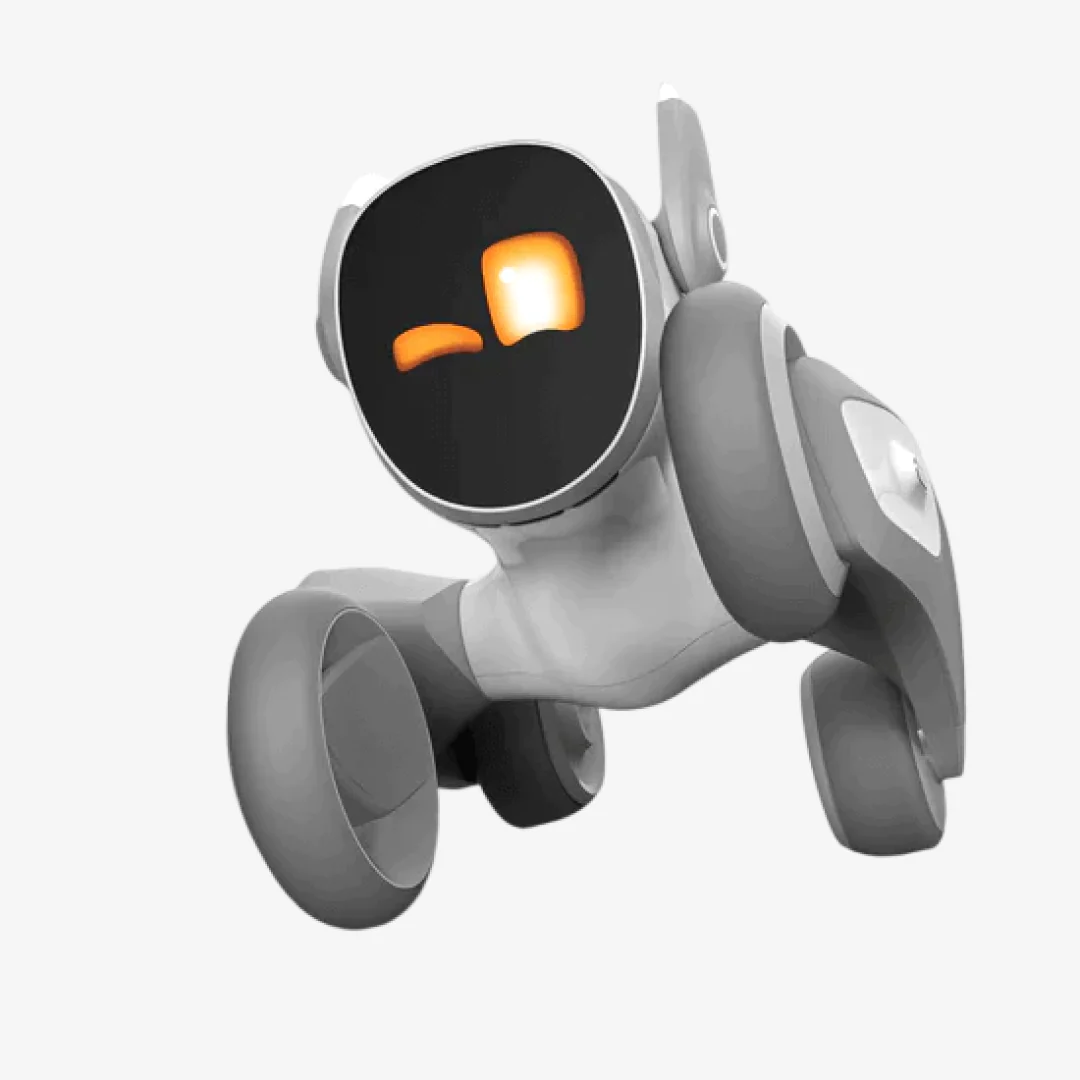 Rechargeable AI Pet Robot Voice Interaction Smart Companion EVA Educational Toy Fetch Ball Game for Kids Adults
