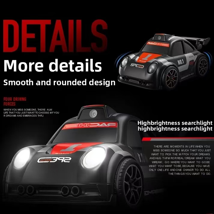 Remote-Controlled Drift Racing Toy with Real-Time Video, Camera, Lights, Screen, Intelligent Following, and Obstacle Avoidance