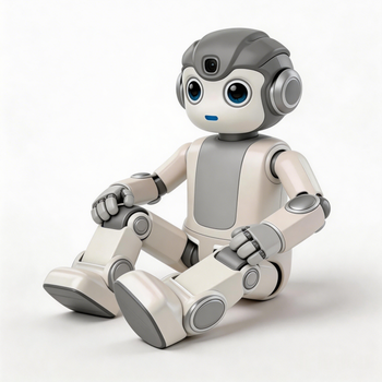 Educational humanoid robot plastic interactive toy chassis kit