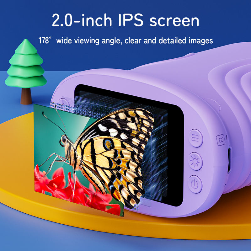 Portable Handheld Digital Microscope for Kids  Pocket-Sized Educational Toy with Manual Zoom and Video Recording Capabilities