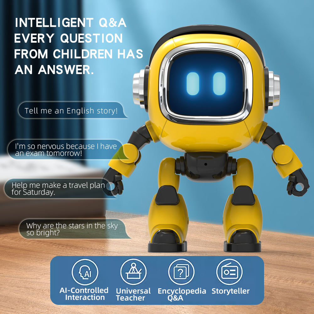 Mecha AI Intelligent Robot, Multi-Model Switching, Fun Chatting and Poetry Learning Birthday Gift Box for Children