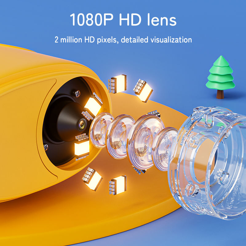 Portable Handheld Digital Microscope for Kids  Pocket-Sized Educational Toy with Manual Zoom and Video Recording Capabilities