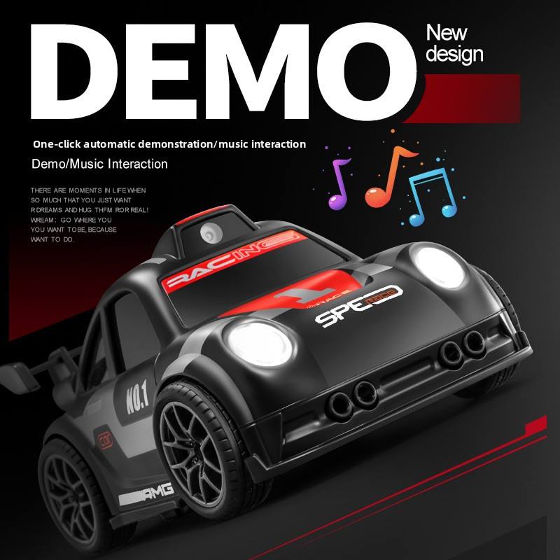 Smart-Sensing Mini RC Car  Multifunctional Drift Toy Car with HD Camera for Kids